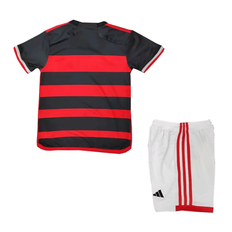 CR Flamengo Home Kids Soccer Jerseys Kit 2024/25