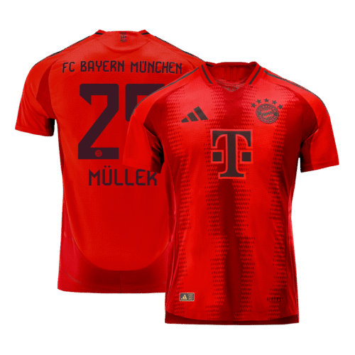 MÜLLER #25 Bayern Munich Home Authentic Soccer Jersey 2024/25
