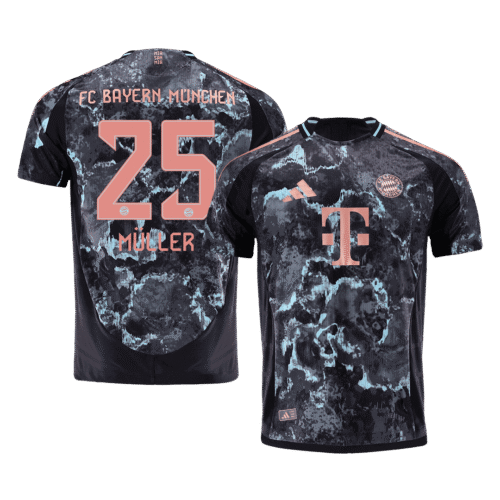 MÜLLER #25 Bayern Munich Away Authentic Soccer Jersey 2024/25