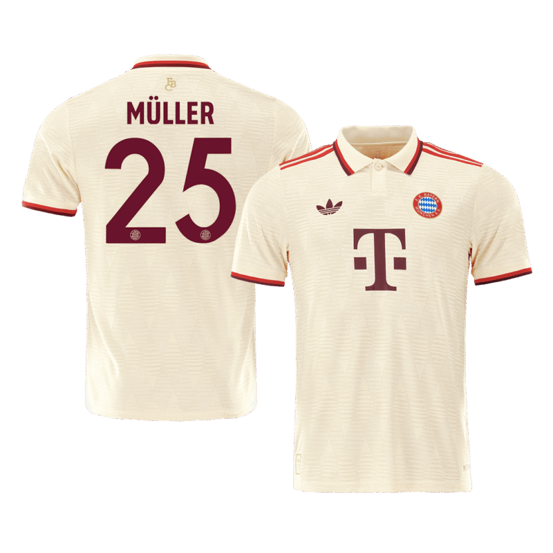 MÜLLER #25 Bayern Munich Third Away Authentic Soccer Jersey 2024/25 - UCL