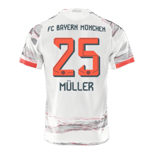 MÜLLER #25 Bayern Munich Away Authentic Soccer Jersey 2025/26