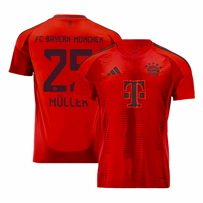 621598_1 Bayern Munich MÜLLER #25 Home Soccer Jersey