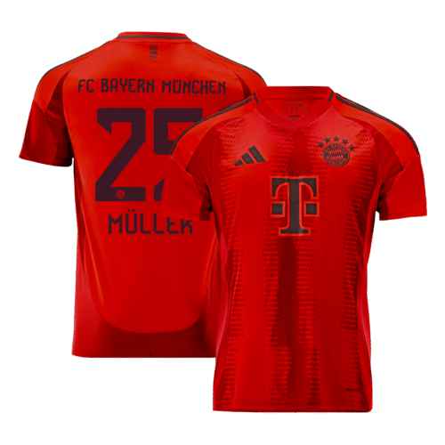 MÜLLER #25 Bayern Munich Home Soccer Jersey 2024/25