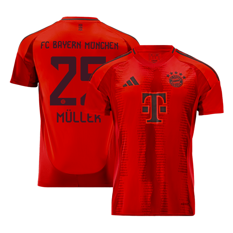 MÜLLER #25 Bayern Munich Home Soccer Jersey 2024/25