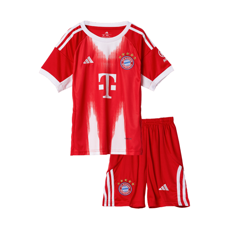 Bayern Munich Home Kids Soccer Jerseys Kit 2025/26