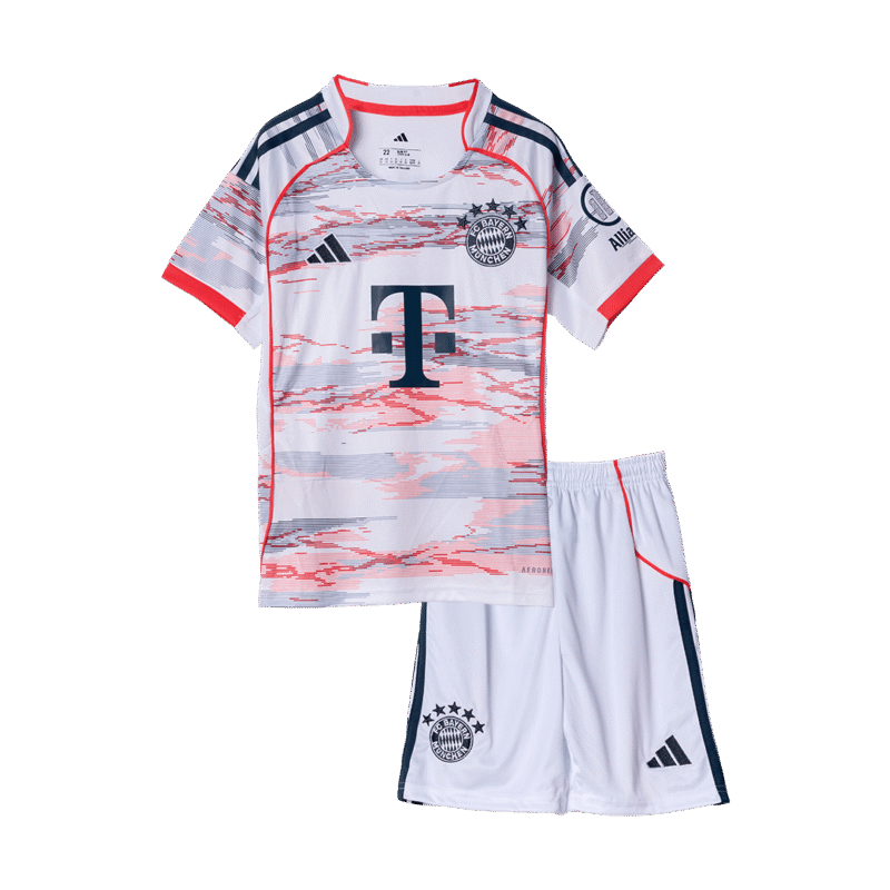 Bayern Munich Away Kids Soccer Jerseys Kit 2025/26