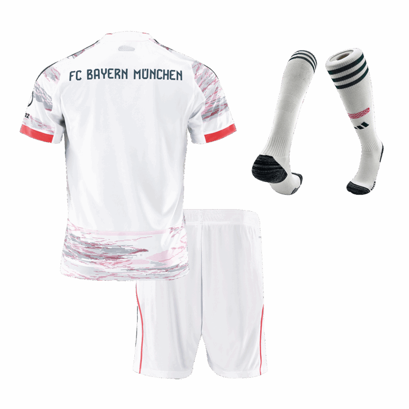 Bayern Munich Away Kids Soccer Jerseys Full Kit 2025/26