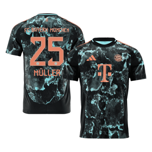MÜLLER #25 Bayern Munich Away Soccer Jersey 2024/25