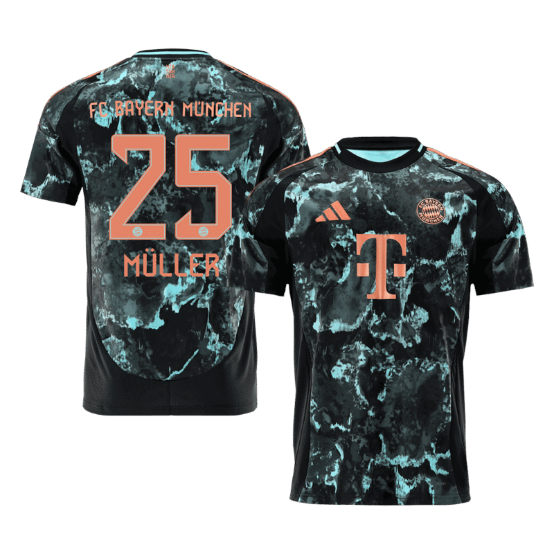 MÜLLER #25 Bayern Munich Away Soccer Jersey 2024/25