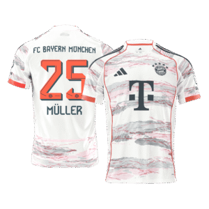 MÜLLER #25 Bayern Munich Away Soccer Jersey 2025/26