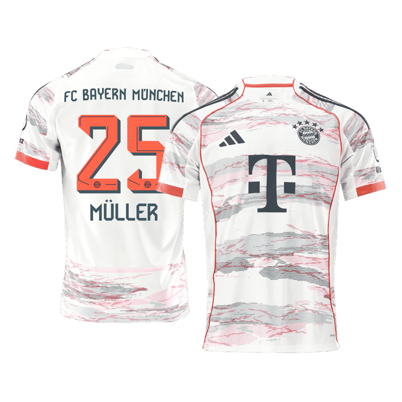 MÜLLER #25 Bayern Munich Away Soccer Jersey 2025/26