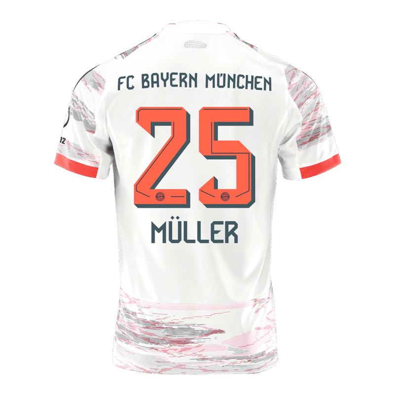 MÜLLER #25 Bayern Munich Away Soccer Jersey 2025/26