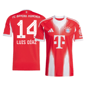 LUIS DÍAZ #14 Bayern Munich Home Soccer Jersey 2025/26