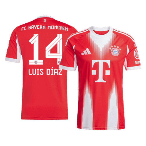 LUIS DÍAZ #14 Bayern Munich Home Soccer Jersey 2025/26