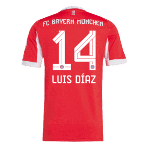 LUIS DÍAZ #14 Bayern Munich Home Soccer Jersey 2025/26