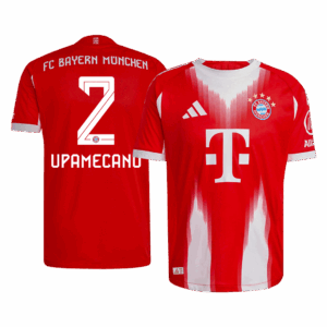 UPAMECANO #2 Authentic Bayern Munich Home Soccer Jersey 2025/26 Red