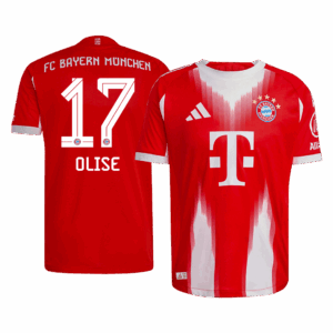 OLISE #17 Authentic Bayern Munich Home Soccer Jersey 2025/26 Red