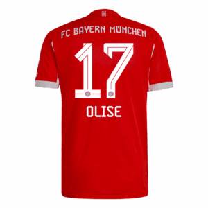 OLISE #17 Authentic Bayern Munich Home Soccer Jersey 2025/26 Red