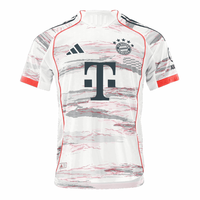 UPAMECANO #2 Authentic Bayern Munich Away Soccer Jersey 2025/26 White