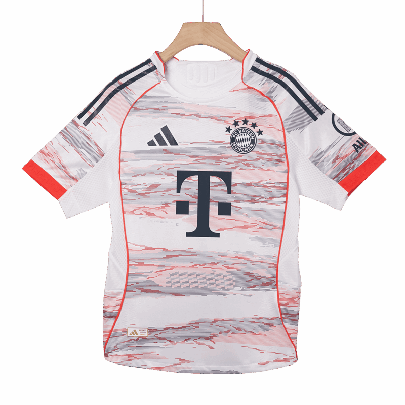 UPAMECANO #2 Authentic Bayern Munich Away Soccer Jersey 2025/26 White