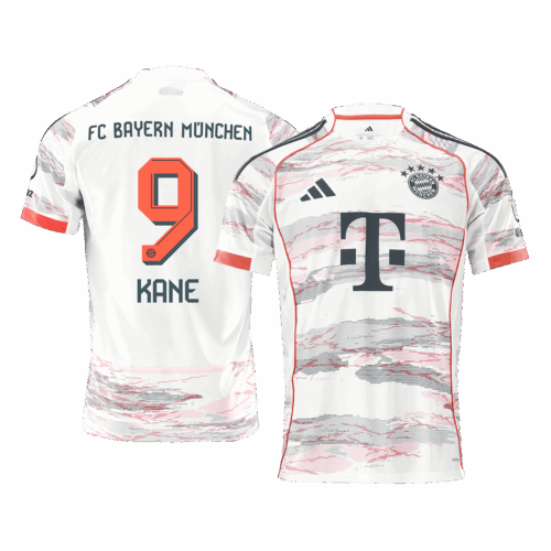 KANE #9 Bayern Munich Away Soccer Jersey 2025/26 White