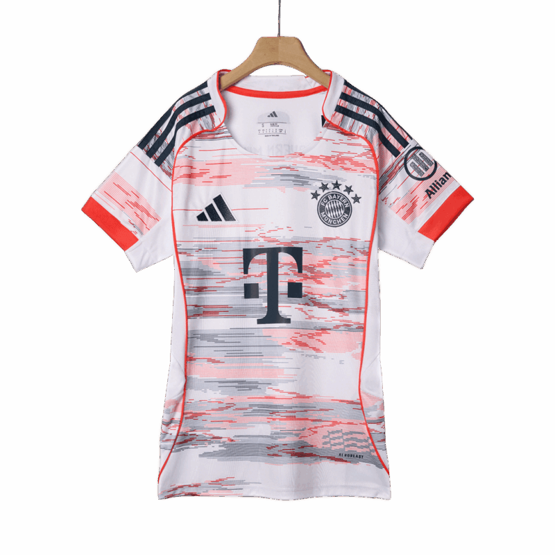 Women's Bayern Munich Away Soccer Jersey 2025/26 White