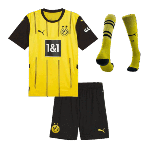 Borussia Dortmund Home Kids Soccer Jerseys Full Kit 2024/25