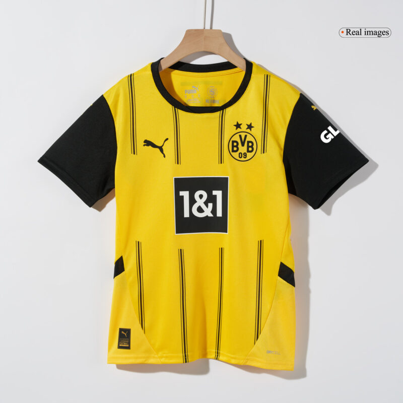 Borussia Dortmund Home Kids Soccer Jerseys Full Kit 2024/25