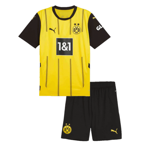 Borussia Dortmund Home Kids Soccer Jerseys Kit 2024/25