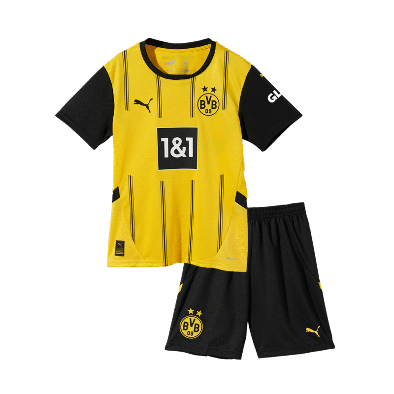 Borussia Dortmund Home Kids Soccer Jerseys Kit 2024/25