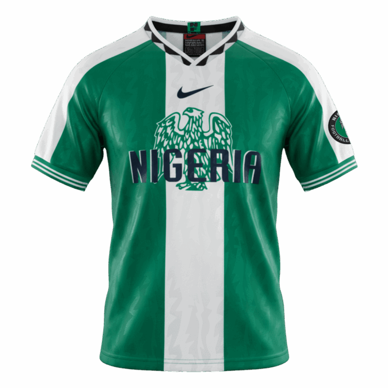 627690_1 Nigeria Home Soccer Jersey Retro 1996