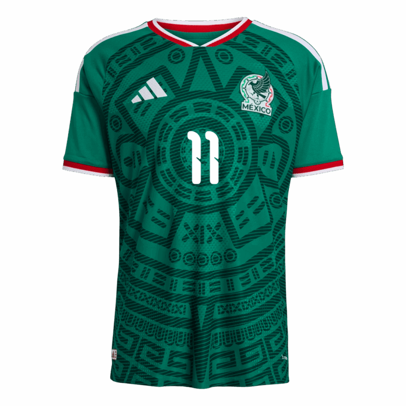 627146_2 Mexico S.GIMENEZ #11 Home Soccer Jersey Authentic 2026