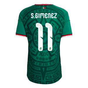 627146_3 Mexico S.GIMENEZ #11 Home Soccer Jersey Authentic 2026