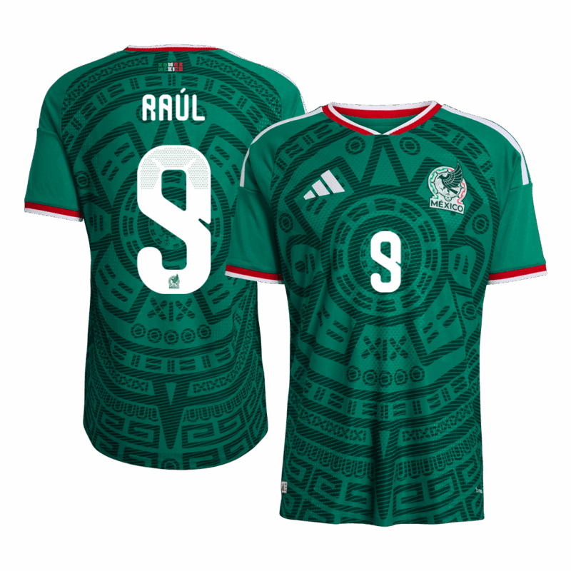 627164_1 Mexico Raúl #9 Home Soccer Jersey Authentic 2026