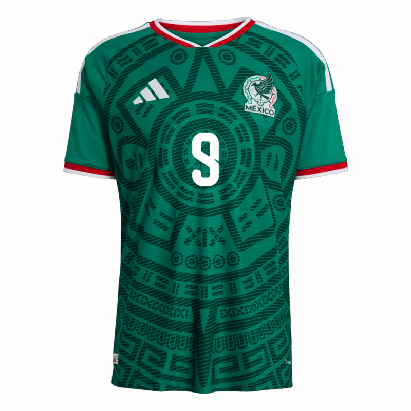 627164_2 Mexico Raúl #9 Home Soccer Jersey Authentic 2026