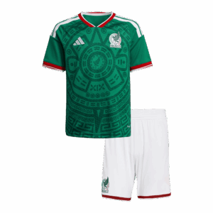 Kid's Mexico Home Soccer Jersey Kit(Jersey+Shorts) 25/26 Green