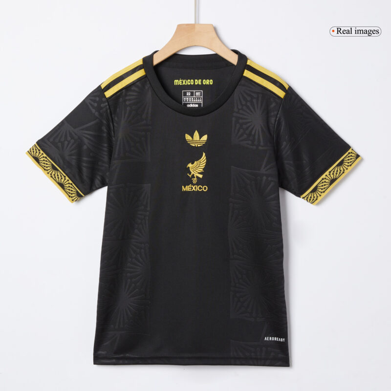 Mexico Third Away Kids Soccer Jerseys Kit 2025 - Gold Cup