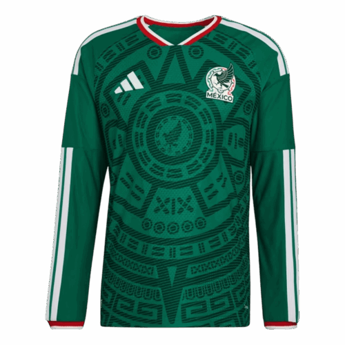 627438_1 Mexico Long Sleeve Home Soccer Jersey 2026