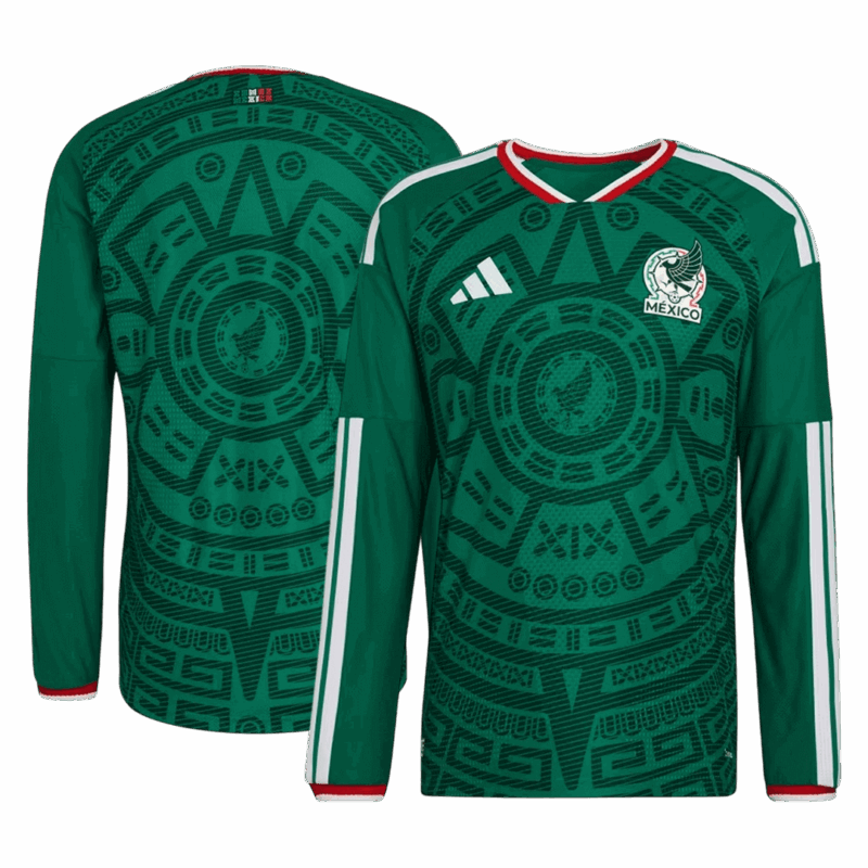 627438_3 Mexico Long Sleeve Home Soccer Jersey 2026