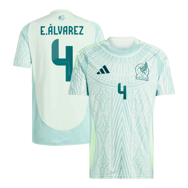 E.ÁLVAREZ #4 Mexico Away Soccer Jersey Copa America 2024
