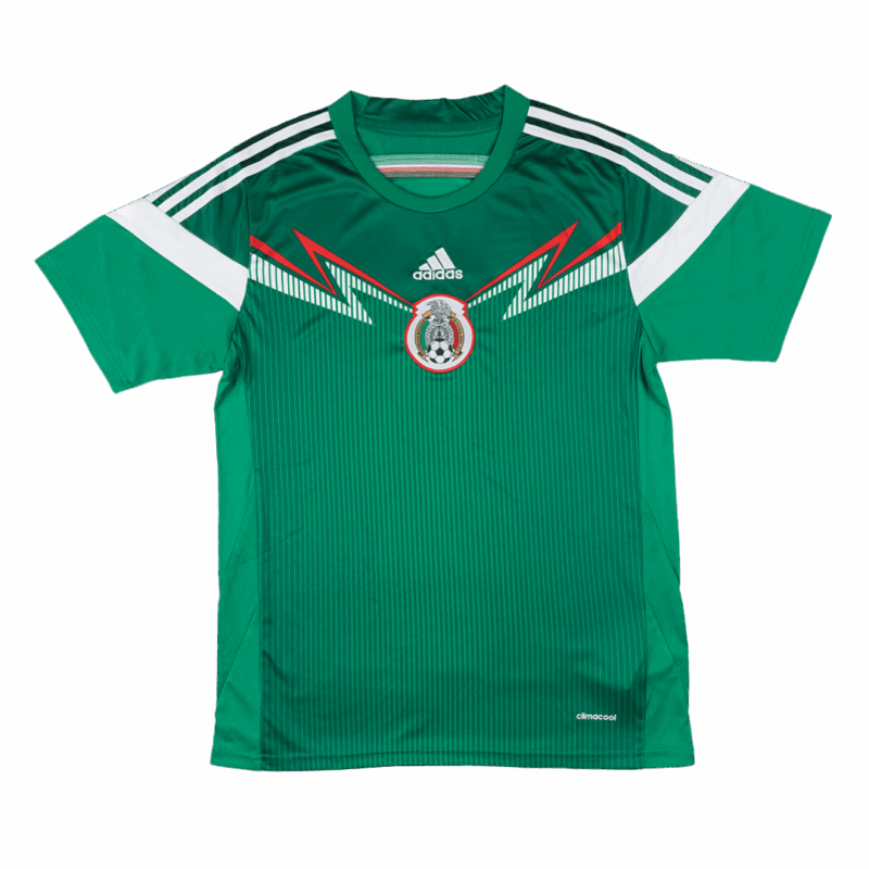 613913_3 Mexico Home Soccer Jersey Retro 2014