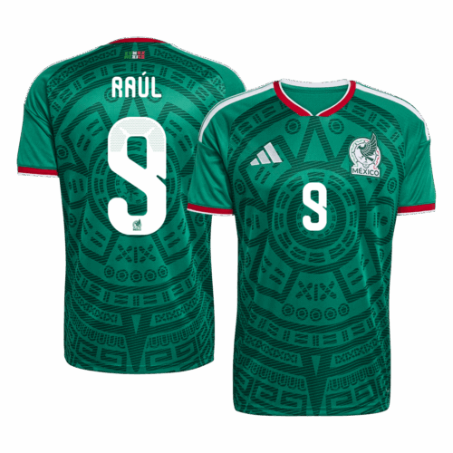627118_1 Raúl#9 Mexico Home Soccer Jersey World Cup 2026 Green