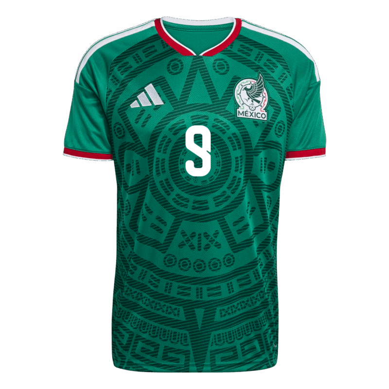 627118_2 Raúl#9 Mexico Home Soccer Jersey World Cup 2026 Green