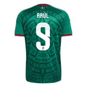 627118_3 Raúl#9 Mexico Home Soccer Jersey World Cup 2026 Green