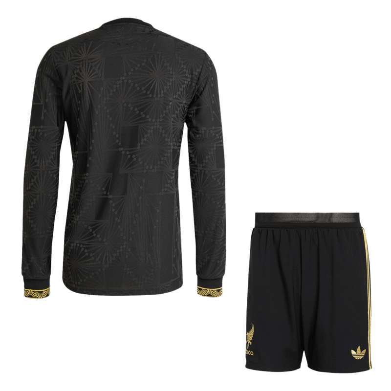 Mexico Third Away Long Sleeve Authentic Jerseys Kit 2025 - Gold Cup