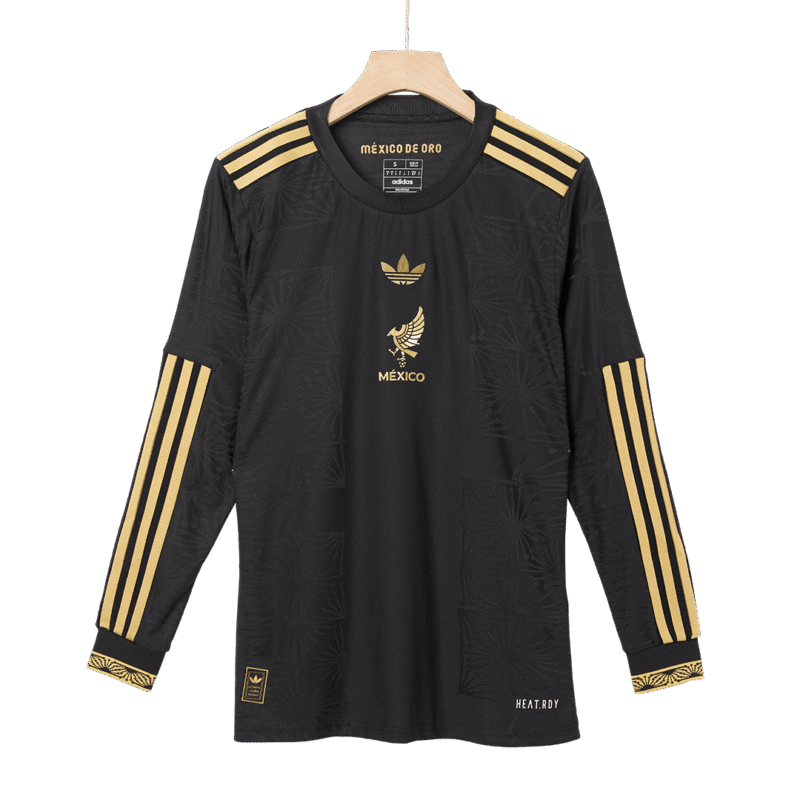 Mexico Third Away Long Sleeve Authentic Jerseys Kit 2025 - Gold Cup