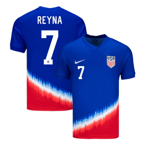 REYNA #7 USA Away Soccer Jersey Copa America 2024