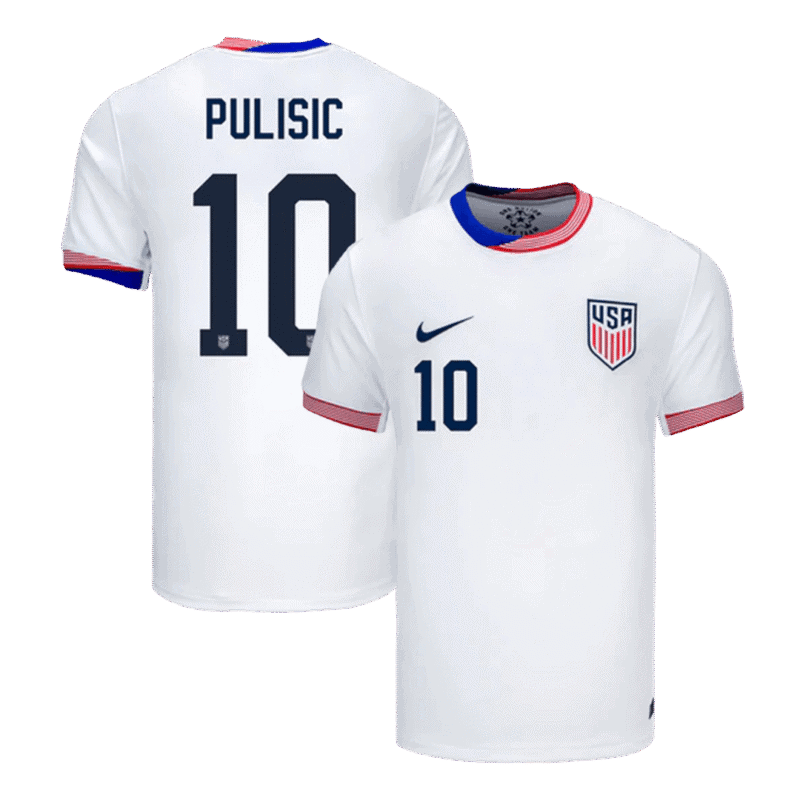 PULISIC #10 USA Home Soccer Jersey Copa America 2024
