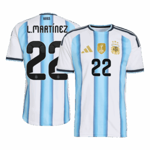 Argentina L.MARTÍNEZ #22 Home Soccer Jersey Authentic 2026