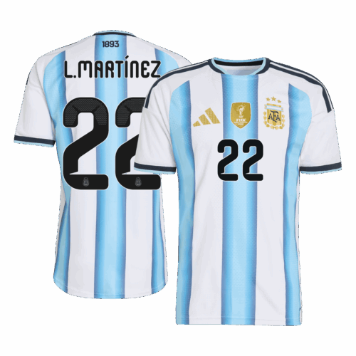 Argentina L.MARTÍNEZ #22 Home Soccer Jersey Authentic 2026